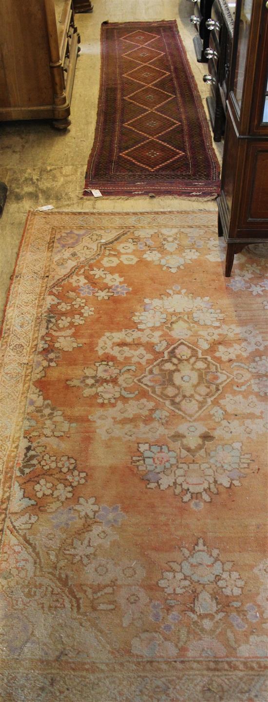 Persian design rug and Persian design runner (2)